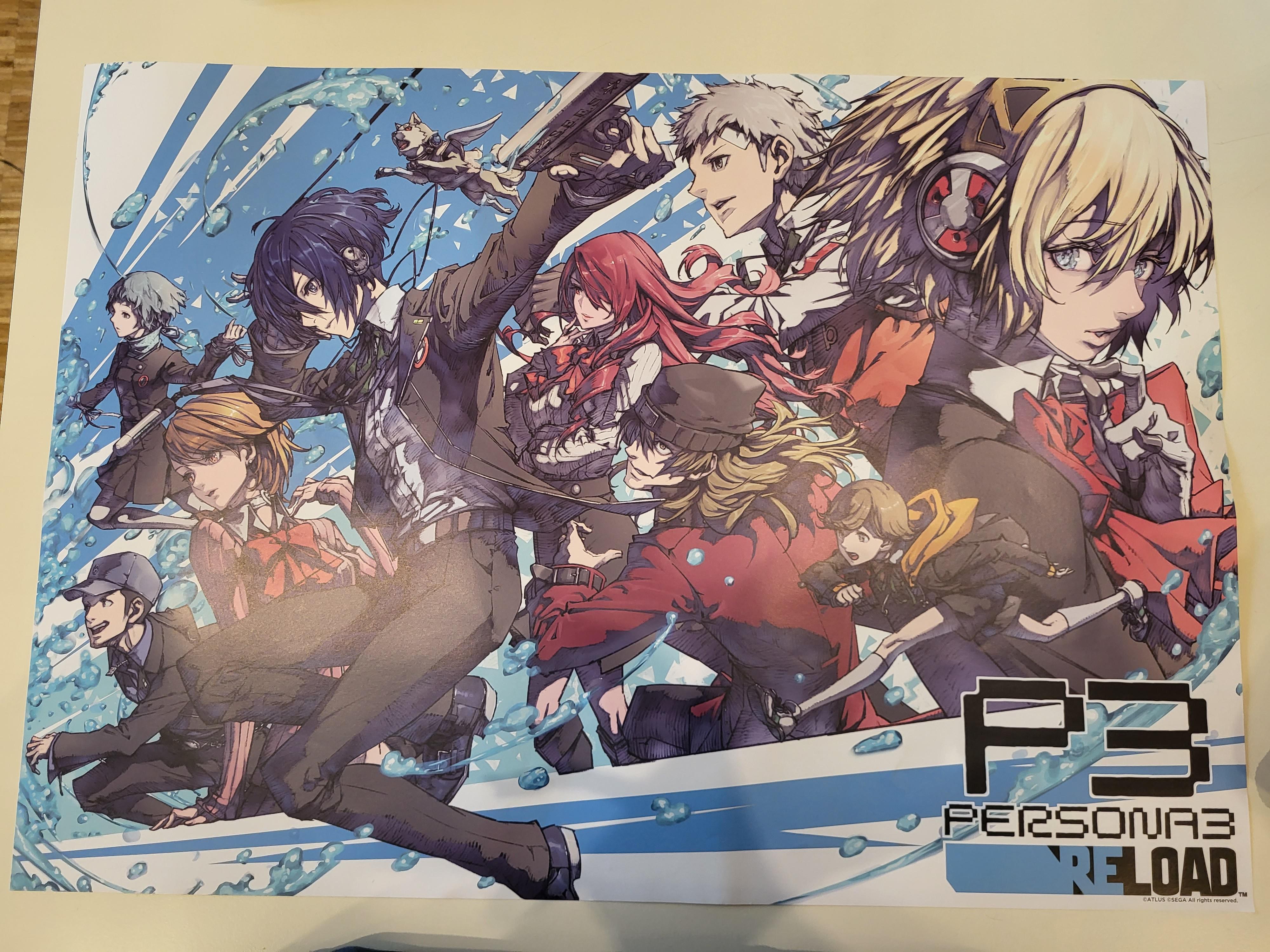 I got this poster after attending the Persona 3 Reload booth at ...