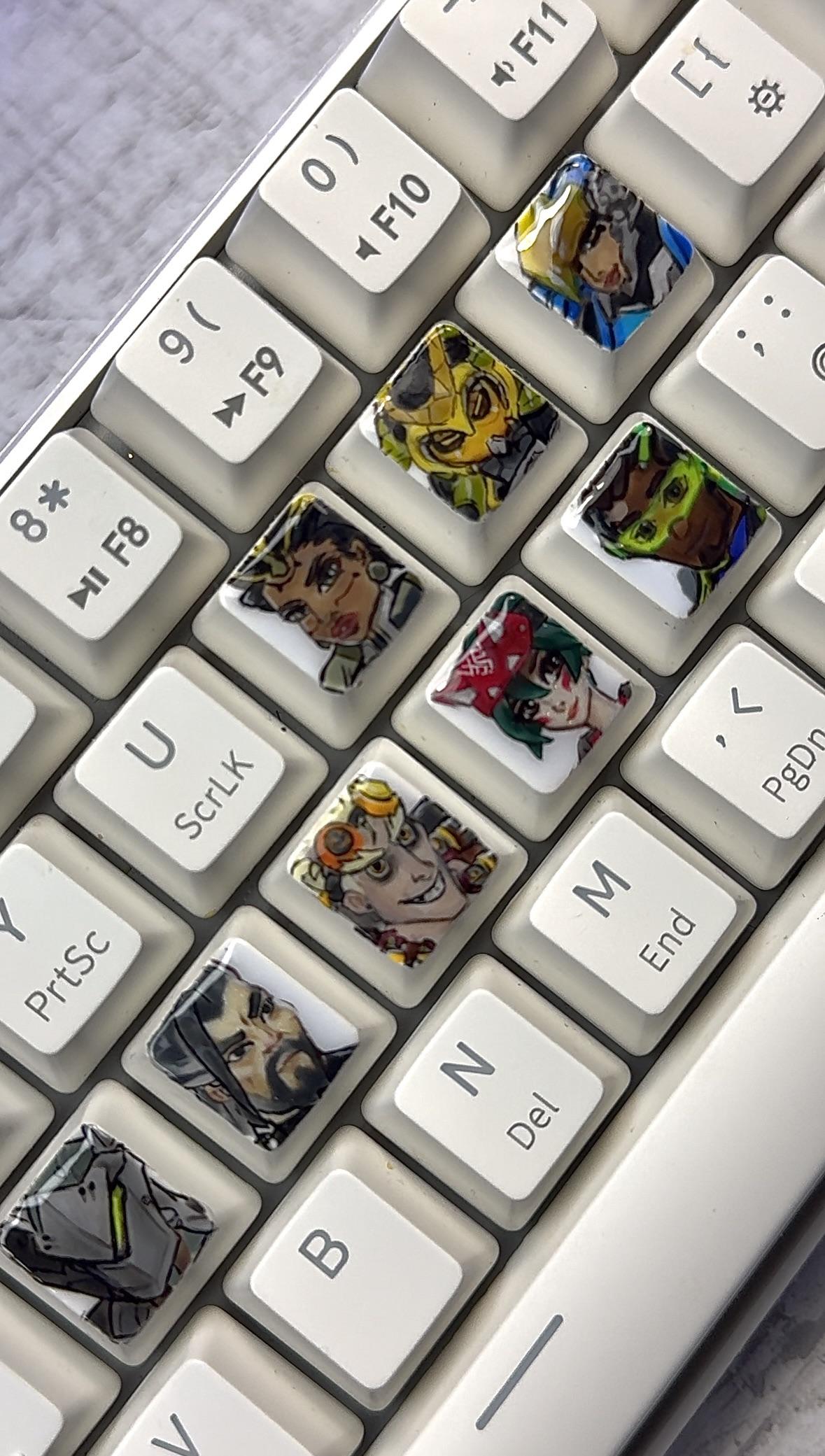 My custom keyboard 😍 painted by hand, what do you think? Who do you ...