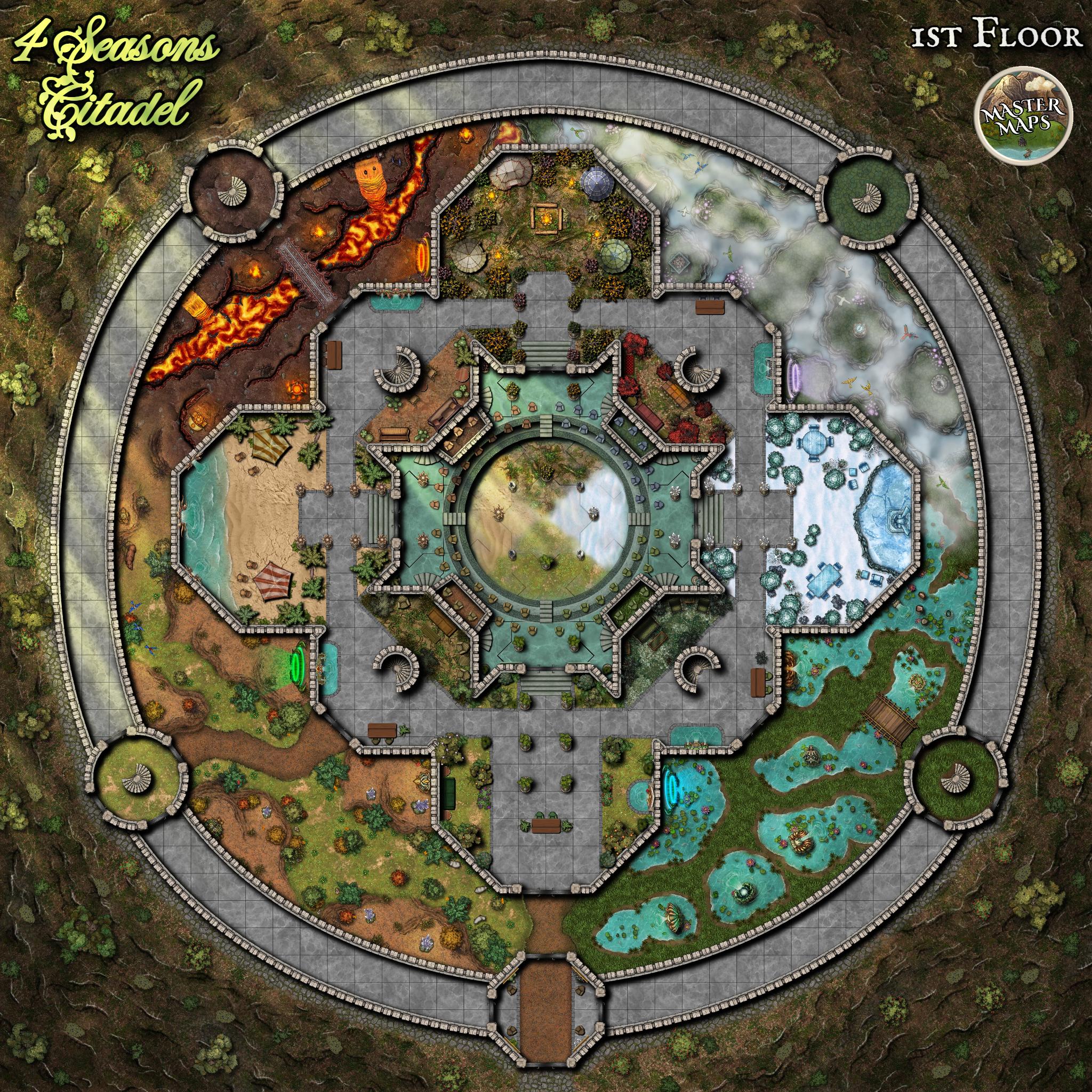 4 Seasons Citadel - Mega Map [80x80] | Scrolller