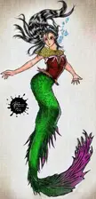 Betta mermaid princess by me (oc) (Betta fish species)