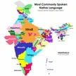 What is the most common native language in every district of India?