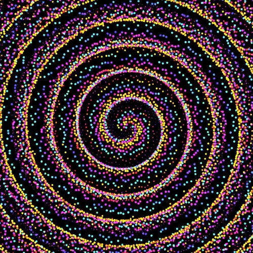 Start in the center and try to reach the edge by following the spiral out with your eyes, I promise it's an easy game, anyone can do it~