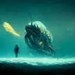[No Spoilers] I am not sure if this AI made this blursed on purpose... "a glorious encounter with a subnautica Sea Emperor Leviathan"