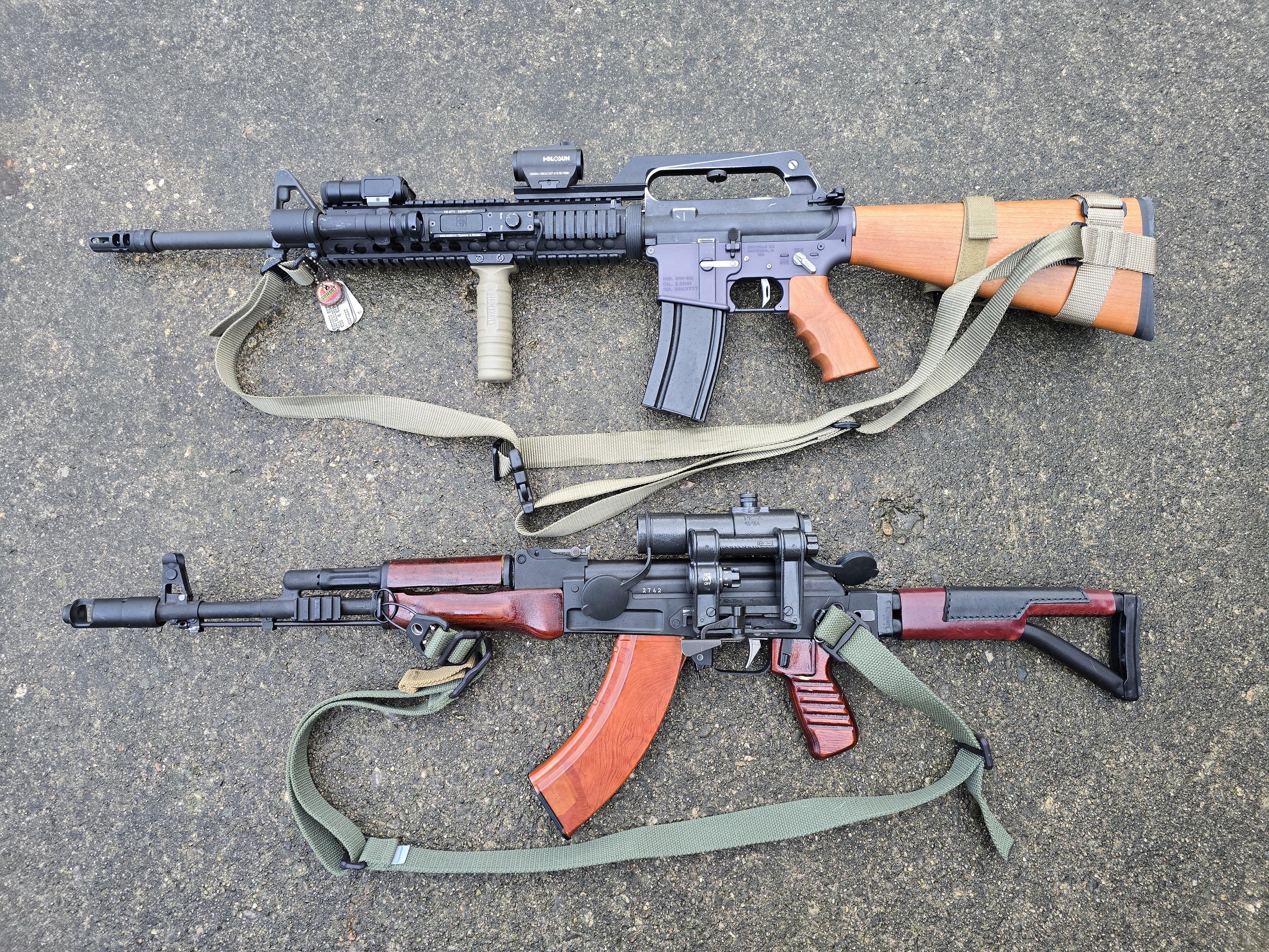 Fallout Service Rifle build with a quad rail, and my Sam7sf | Scrolller