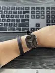 42mm silver titanium with noir/gold twill jump attelage