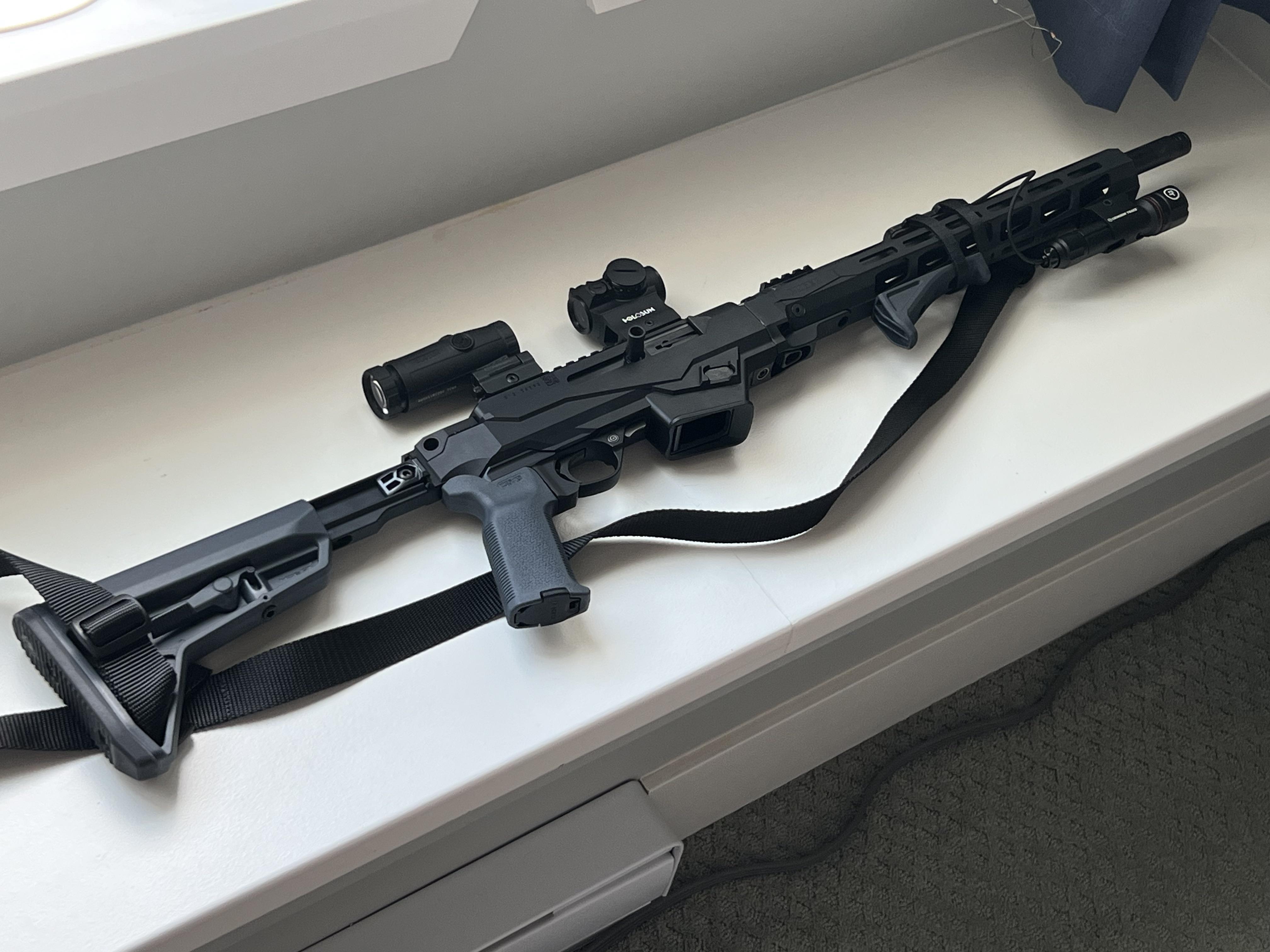 Ruger PC Carbine! Got it put together and want to ask y’all what parts you would switch out/add/recommend. (Parts/accessories in comments)