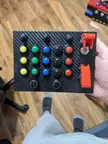3d printed button/control box for my friend's sim racing setup