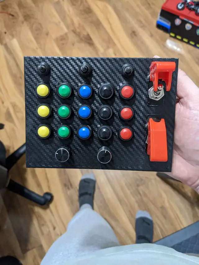 3d printed button/control box for my friend's sim racing setup | Scrolller