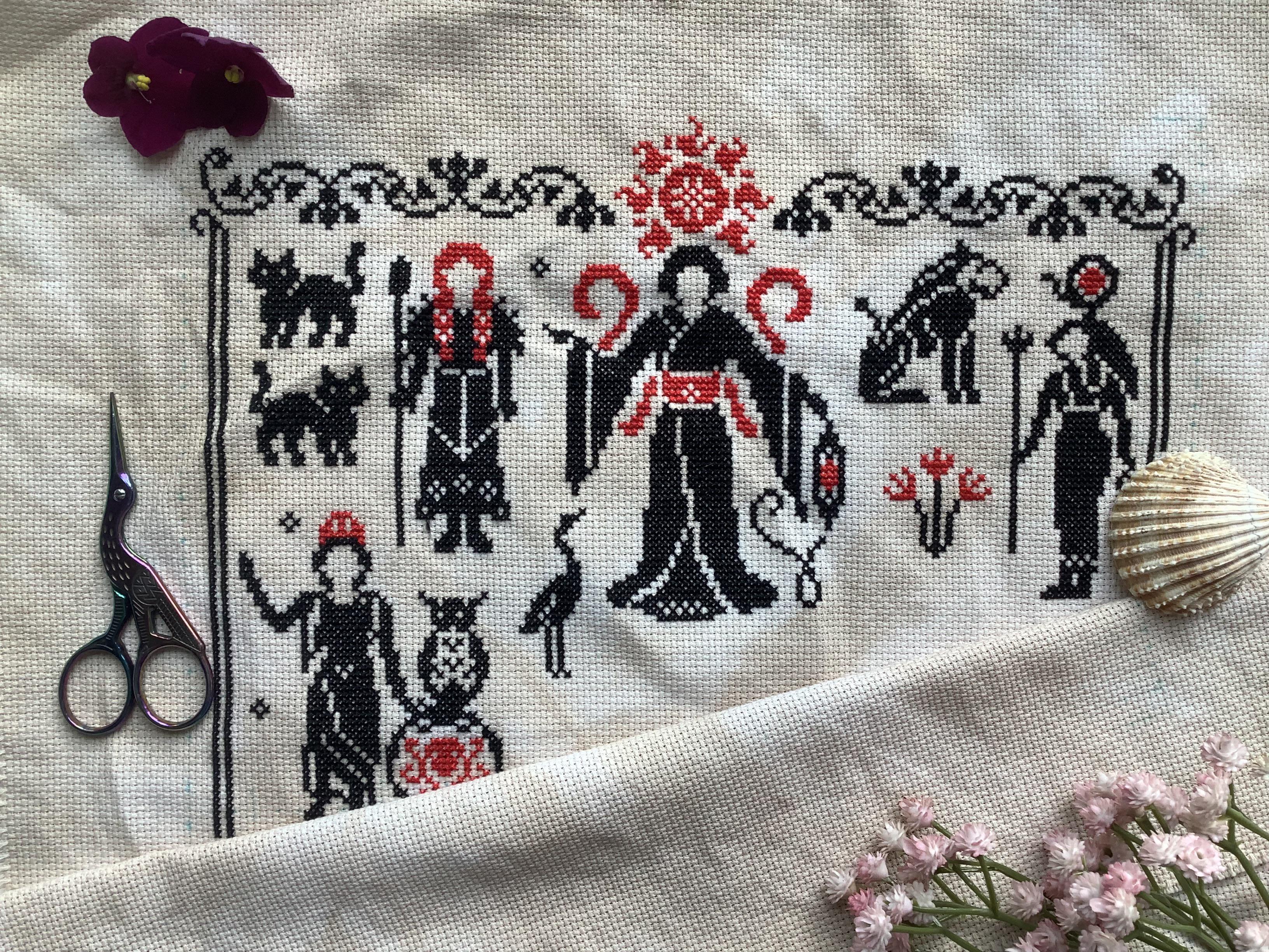 [WIP] Four Goddesses of the Eternal Goddess stitchalong | Scrolller