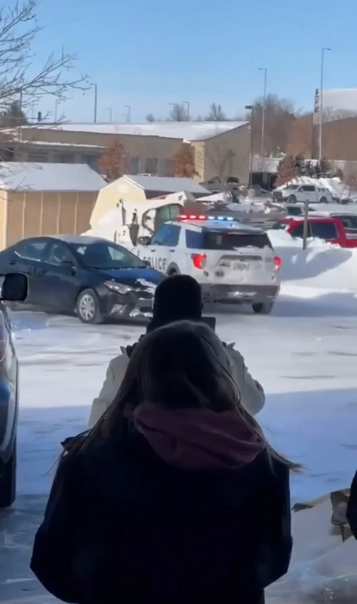 Man steals skid loader and hits police vehicle at a home depot parking lot