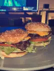 Couple homemade smash burgers