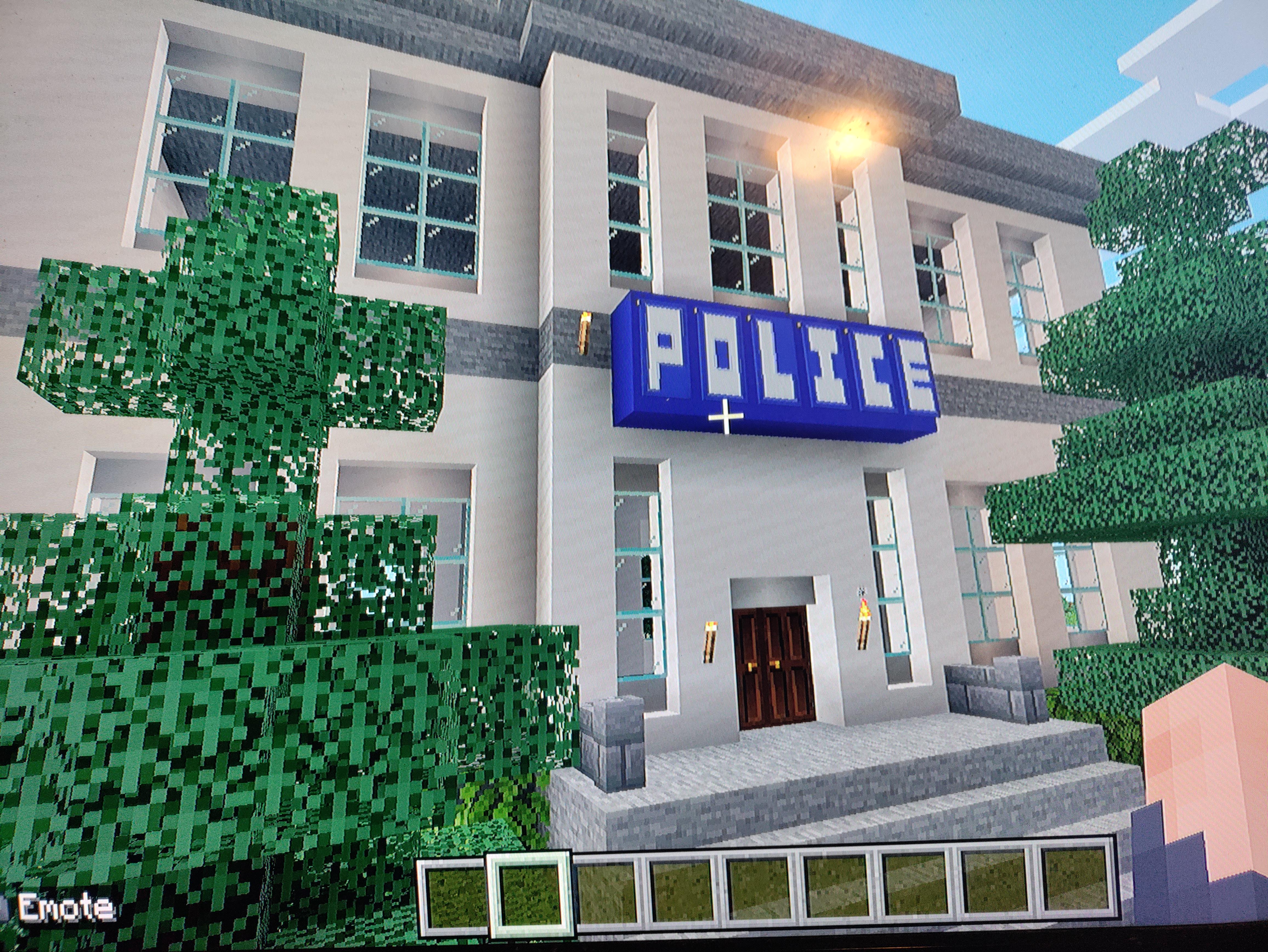 Police Minecraft I made a Police station in Minecraft | Scrolller