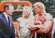 Vice-President George H. W. Bush talking to Jack and Leslie Wadsworth (He-Man and She-Ra), during a Masters of The Universe Power Tour, 1987
