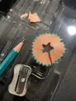 This pencil sharpener made a star when sharpening a 6 sided pencil