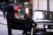 Princess Diana in 1985 with her custom Ford Escort RS Turbo.