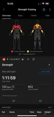 How does Garmin know which muscles I did exercise for today? 