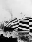WWI Ship painted in Dazzle Camouflage, used to conceal their direction and speed [2645 x 3488].