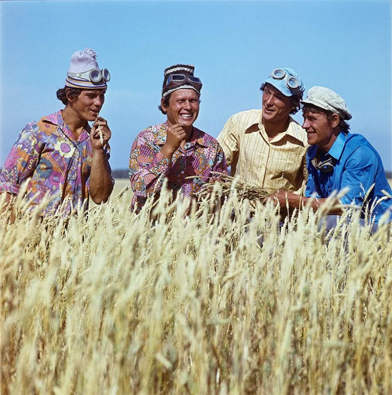 Machine operators of the Lenin Zholy state farm (1950s), Kokchetav ...