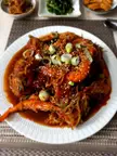 Agwi-jjim (아귀찜) - Behold my latest creation! braised monkfish (video and recipe in comments)