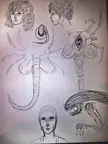 Alien Sketches (OC)