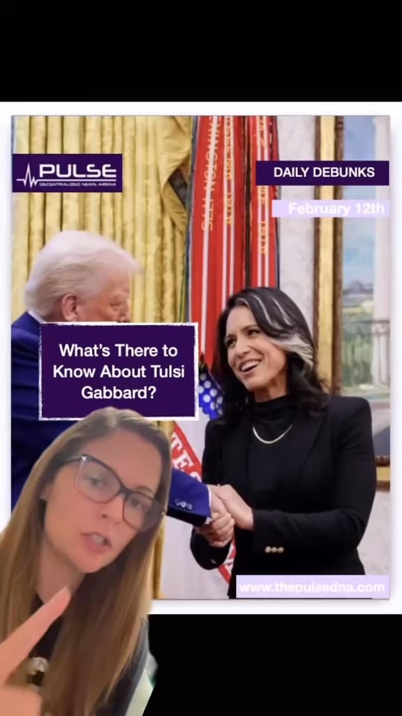 Tulsi Gabbard - New DNI with Unconventional Experience