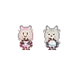 Pixelart of Fuwawa and Mococo as Undertale characters. I wonder who is the evil twin and who is the good one