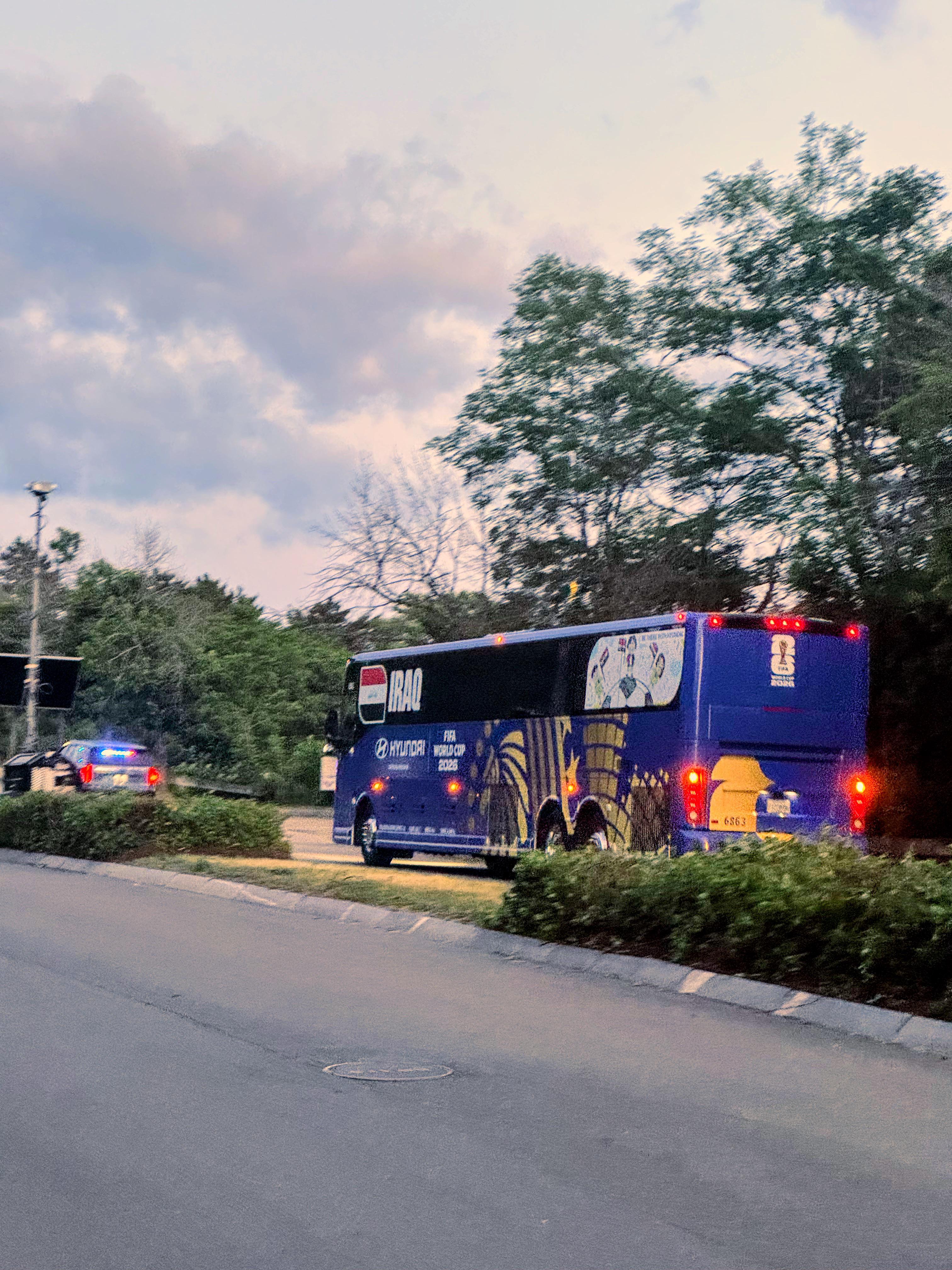 Apparently the Iraqi team is staying at the Marriott at Crown colony