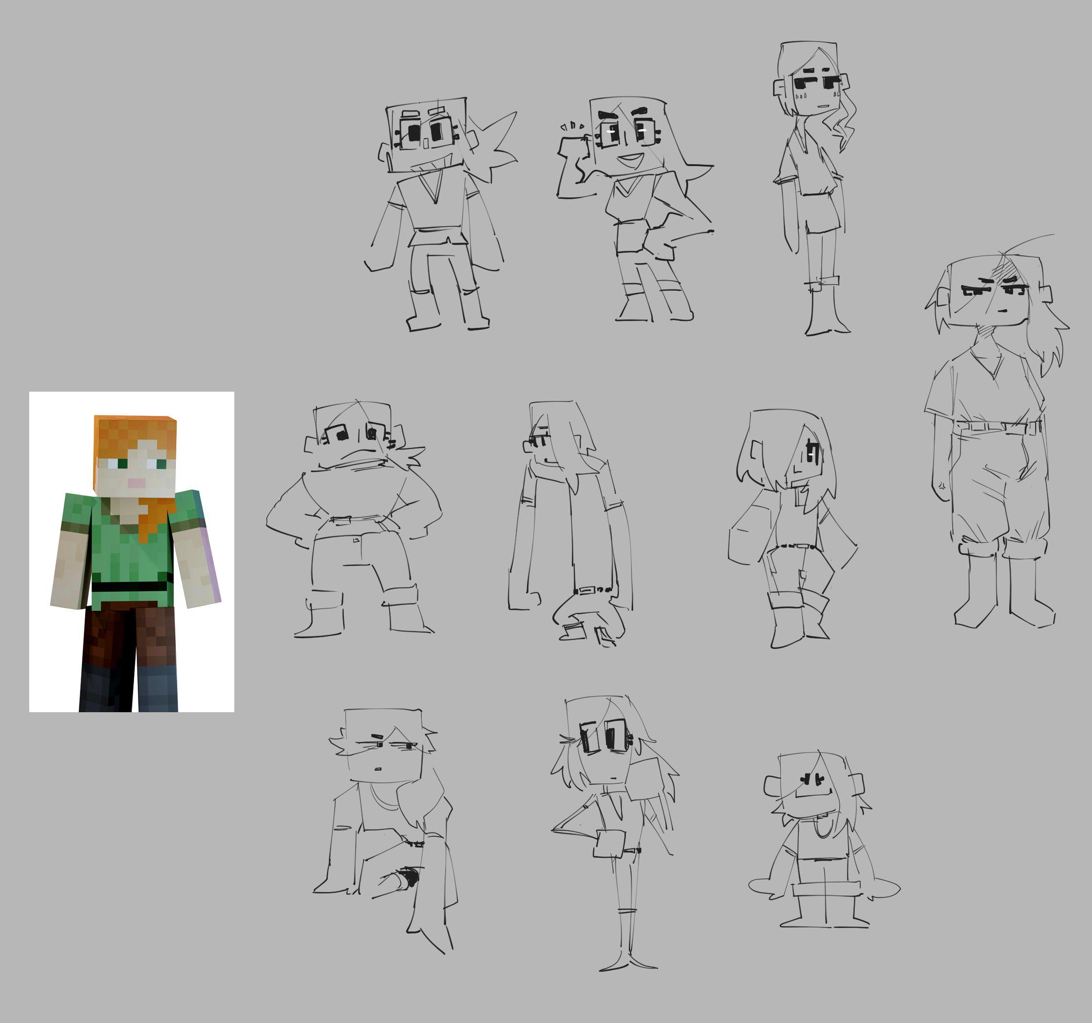 I redesigned Alex while trying to preserve some of the original key ...