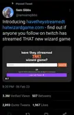 there's a website that tracks anyone who streamed wizard game.