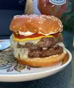 Came home from work early and was craving some burgers. Costco burgers on brioche buns.