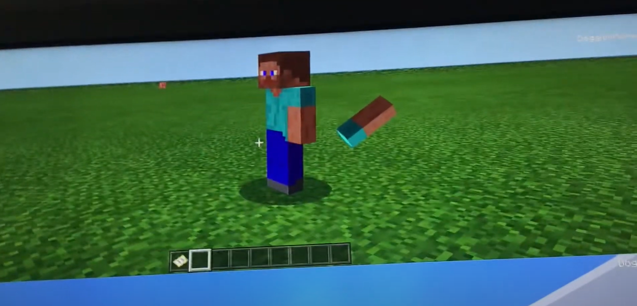 Minecraft Java First Person Hand So THIS is what the first person looks like when it's third person ...