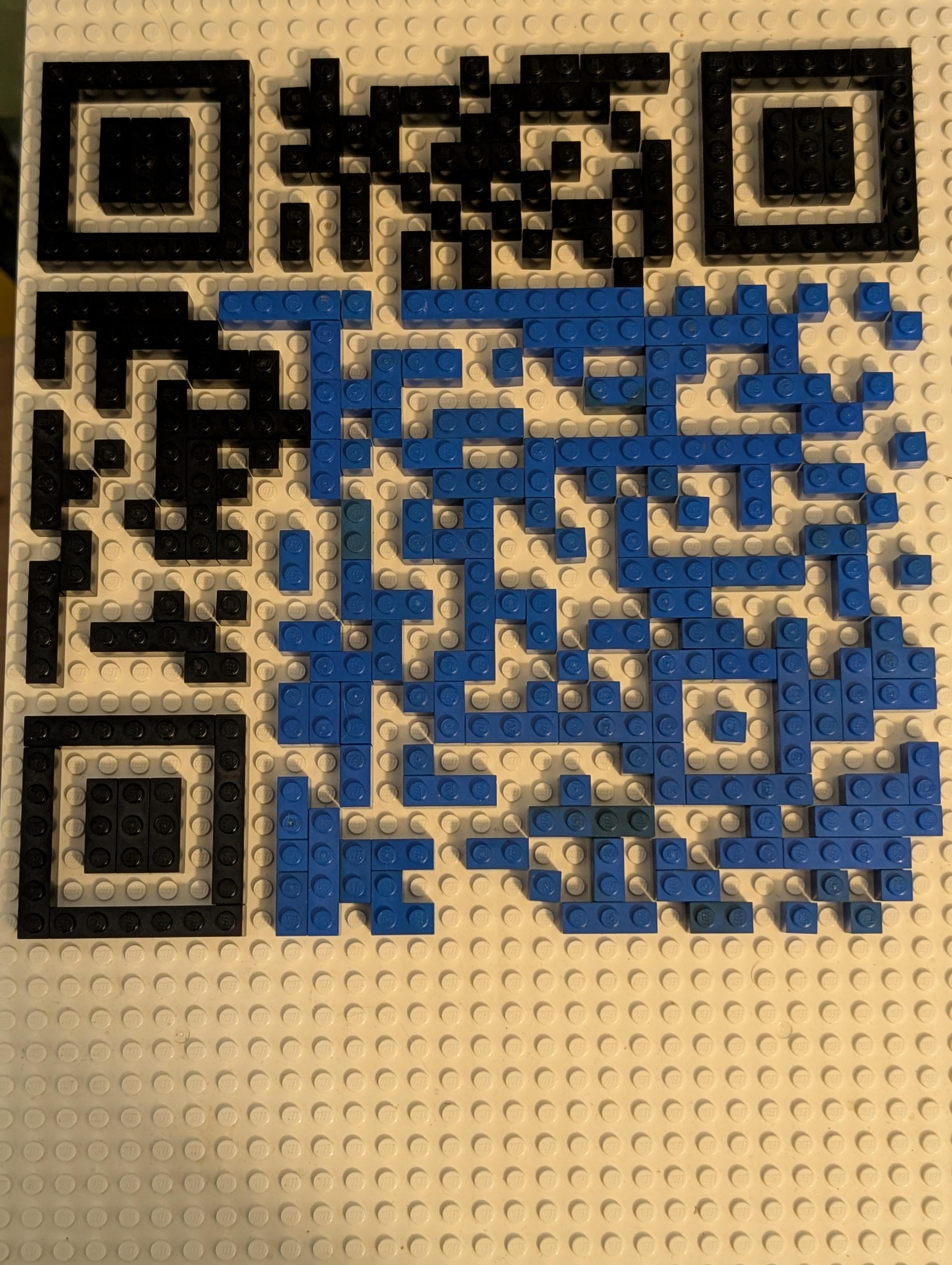 Discover more like Lego: I'm tickled pink! I made a QR code with Lego ...