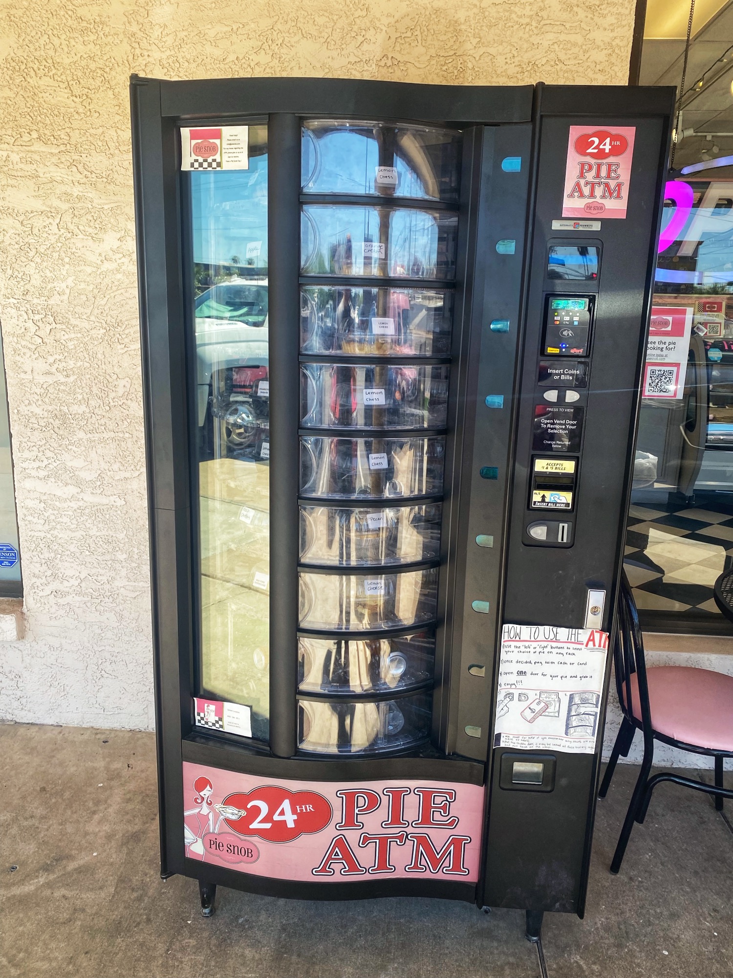 TIL there’s a 24-hr pie vending machine outside Pie Snob