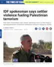 Even the IDF is saying this. Do you think the IDF spokesperson would be banned from social media for saying this if he were just some rando?