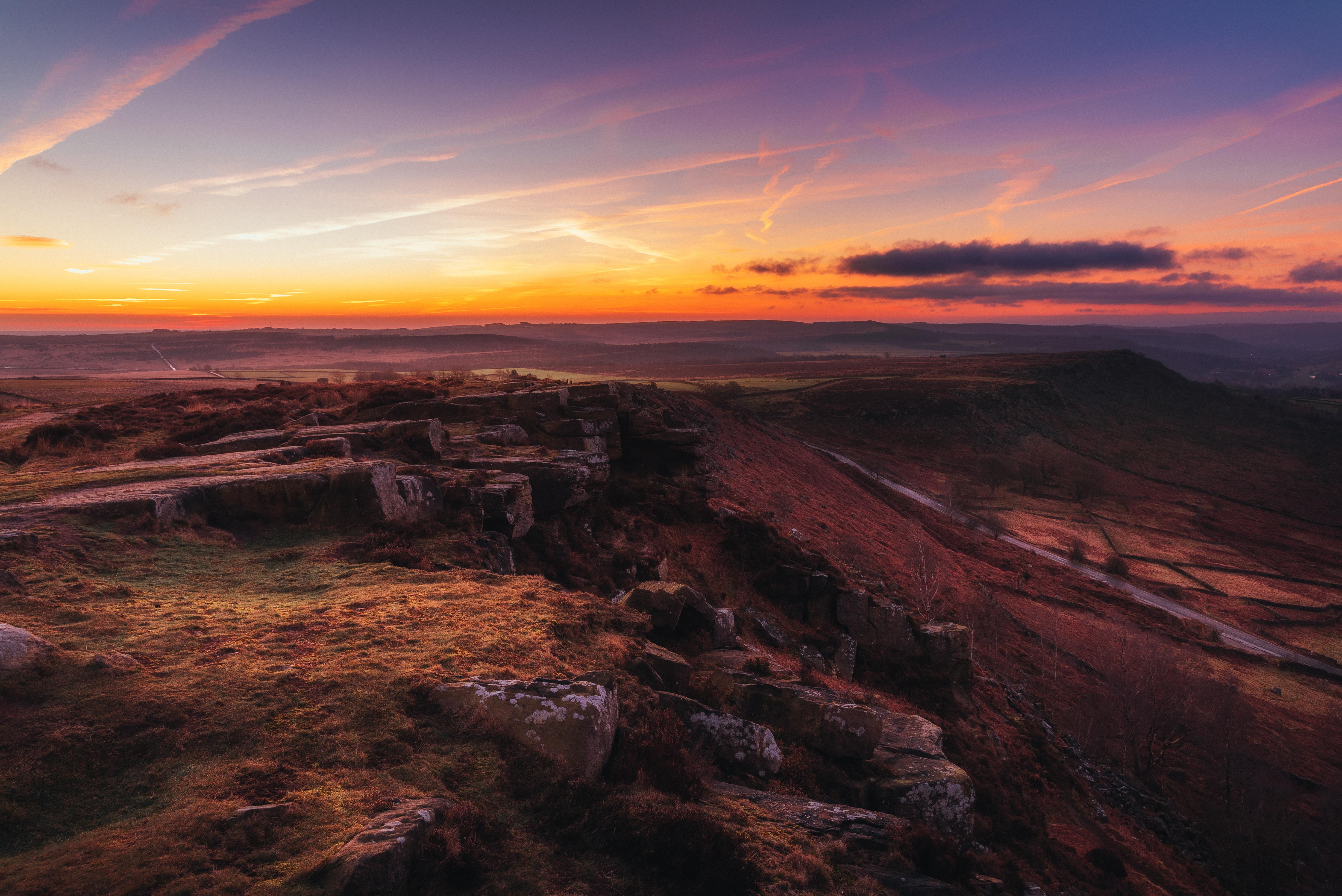 The Curbar Edge in the Peak District. [OC] | Scrolller