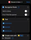 Shazam shortcut not working on apple watch