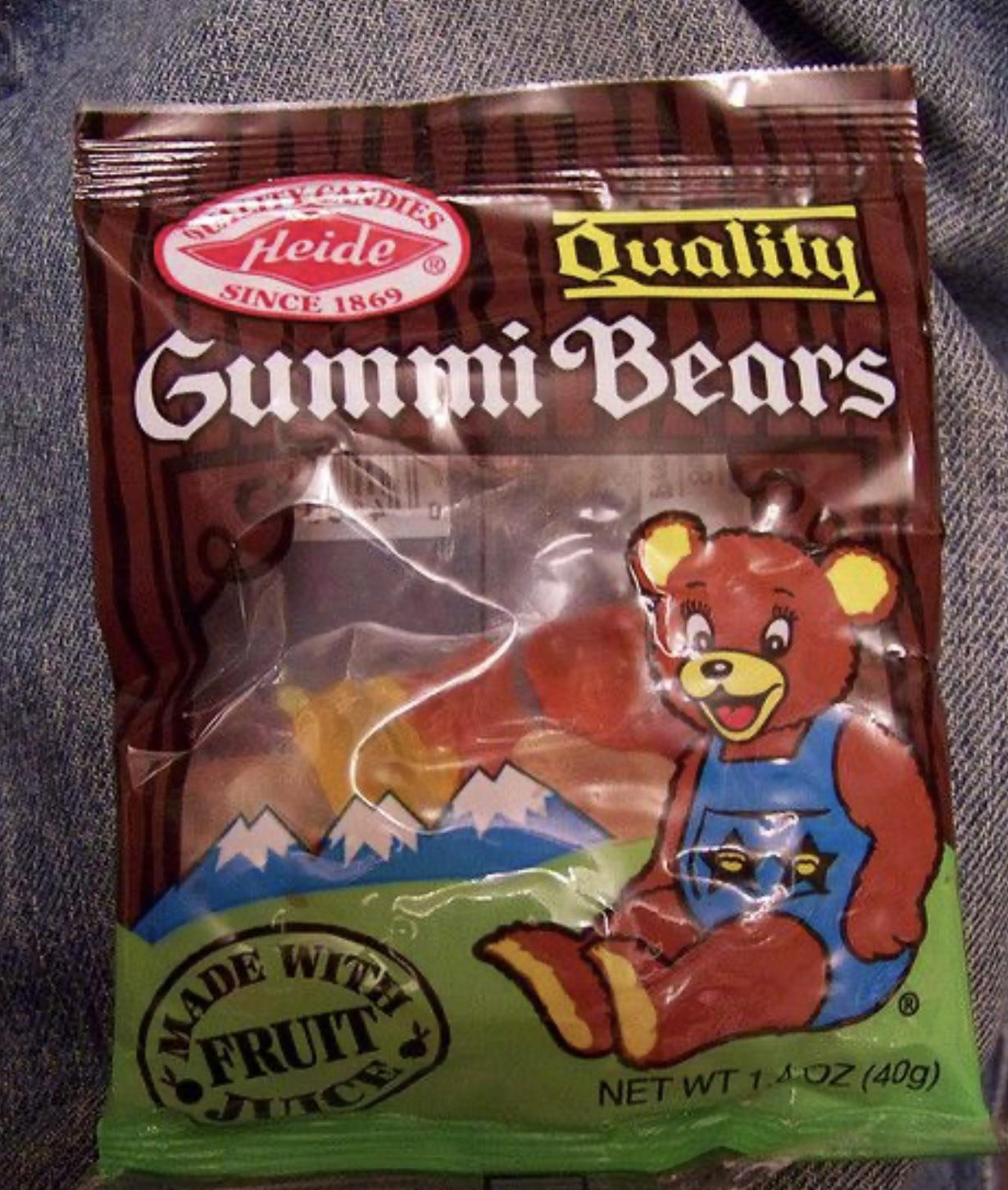 Heide gummy bears. I remember always getting these at the corner store in the early '90s