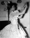 Spanish actress Marisol dancing flamenco around 1954, before her parents sold her to a producer who dyed her hair blonde to make fascist propaganda films.
