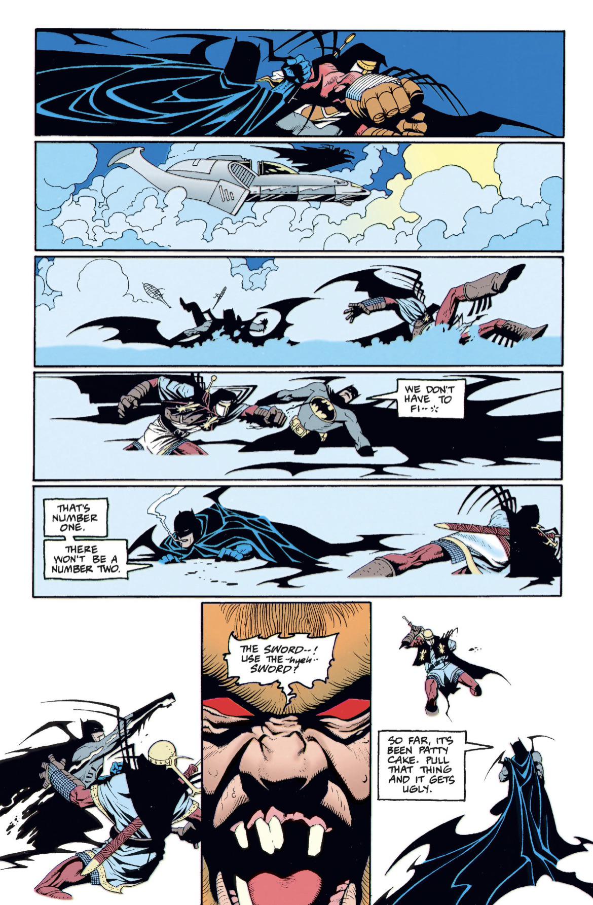 [Comic Excerpt] The Dark Knight meets the Avenging Angel (Batman: Sword ...