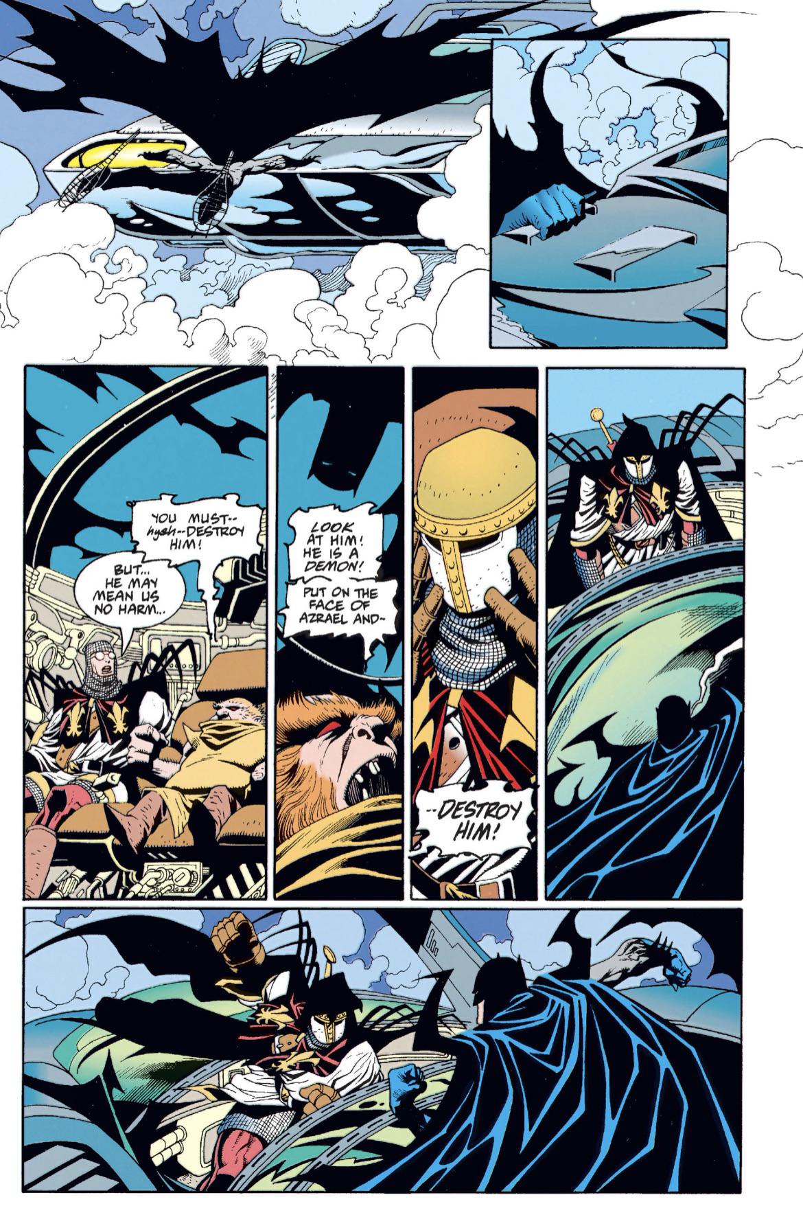 [Comic Excerpt] The Dark Knight meets the Avenging Angel (Batman: Sword ...