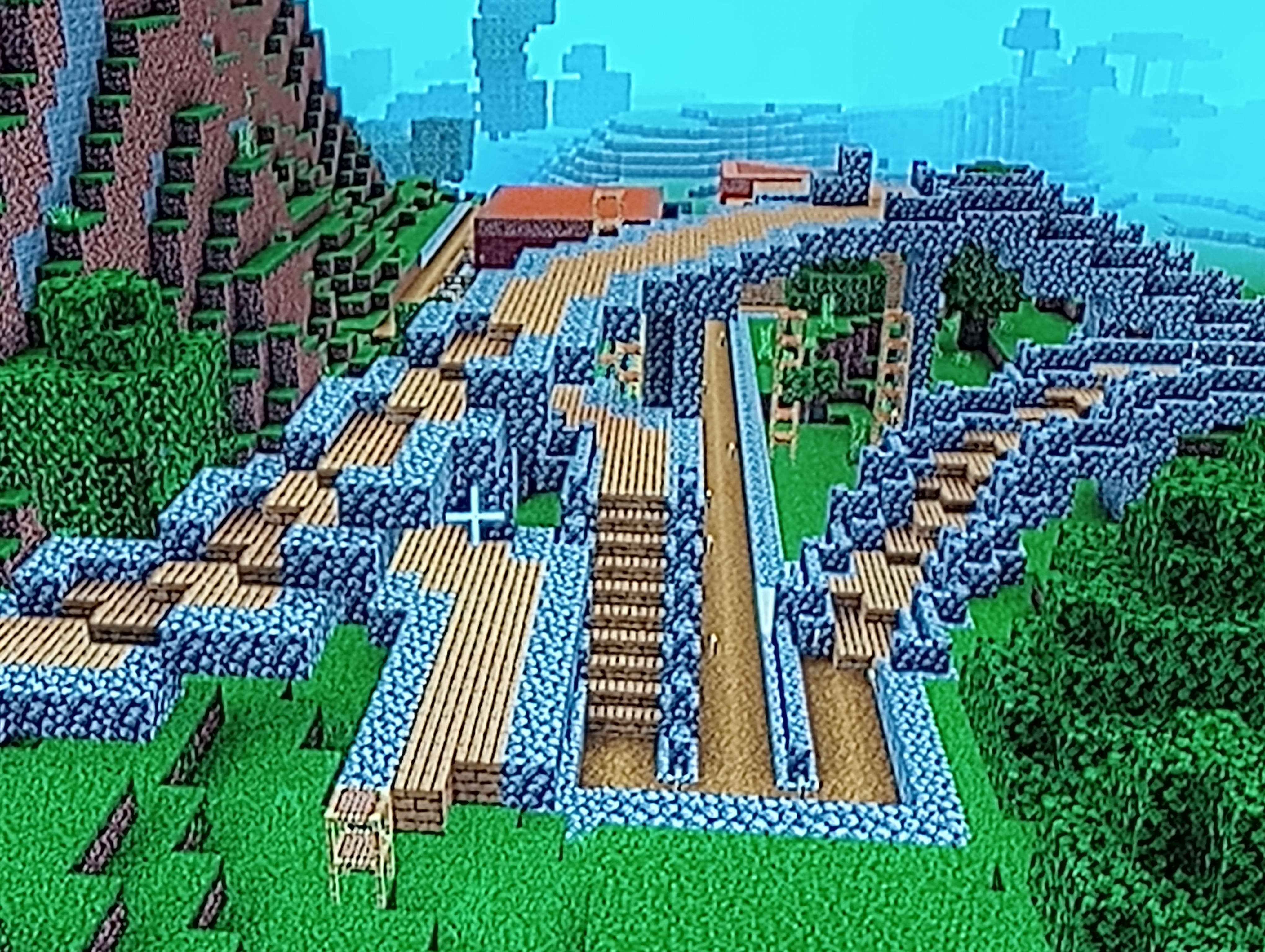 Minecraft Road Ramp Yes, I am building curvy sloped highway interchange ramps in Minecraft ...