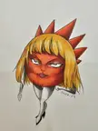 Hot Girl Don Patch from Bobobo Bo Bo-Bobo [OC]
