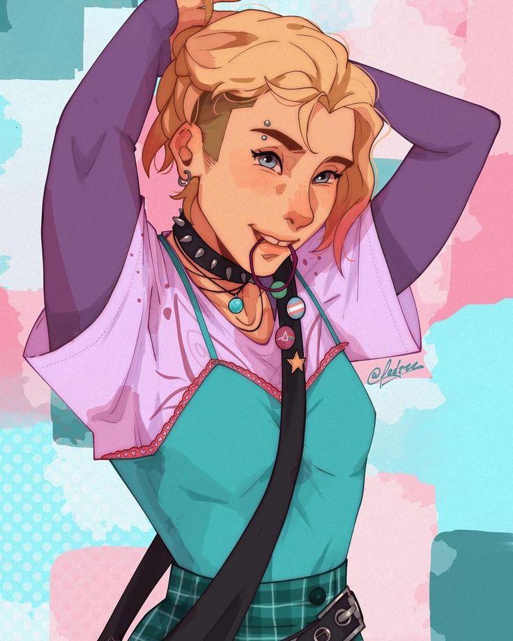 Casual Gwen (art by @fedzz_z)