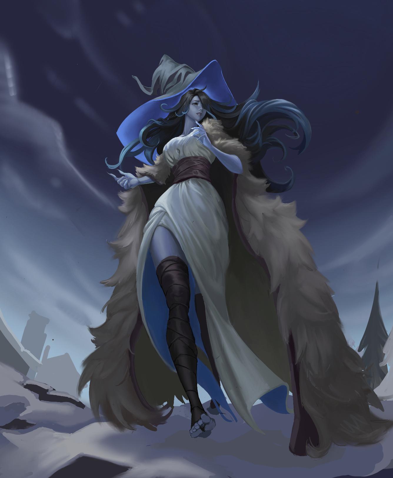 Witch inspired on Ranni, from ER (by me) :) | Scrolller