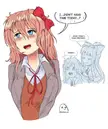 Before Sayo cut her hair…