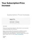 Apple TV subscription ridiculous price increase.