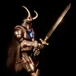 Was just suggested this group. This is a character I'm currently working on. Sort of a Mando/Dark souls-ish dude with guns and Loki horns.