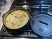 Copycat Olive Garden Zuppa Toscana in the 10inch Lodge Dutch oven.
