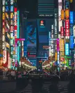 Tokyo looks like a video game at night