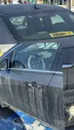 Car with bumper stickers saying they support police has a police scanner in the front to avoid police.